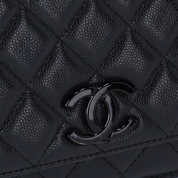 Chanel My Everything Wallet On Chain WOC Caviar Quilted So Black - Picture 8 of 8